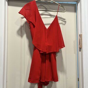 Fame‎ red romper - red / 4